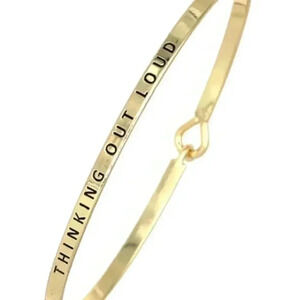 Thinking Out Loud Message Bracelet